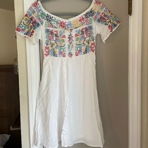 Embroided Mini Dress